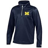 Michigan Wolverines Youth Quarter Zip Sweatshirt Navy