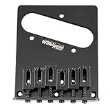 Wilkinson M Series 弦ピッチ10.5mm テレキャスターブリッジ 6WAYモダンスタイルサドル TeleエレキギターTL用 ブラック