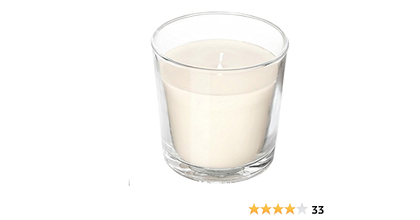 Amazon Co Jp ｉｋｅａ イケア Sinnlig 香り付きキャンドル グラス入り7 5 Cm スイートバニラ ナチュラル 803 374 04 ホーム キッチン