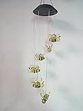ADM-LC: Solar powered wind chimes LED lamp Solar garden outdoor indoor lamp Solar Colors-changing LE
