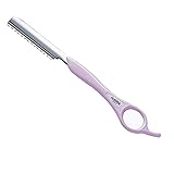 フェザー安全剃刀 スタイリングレザー レギュラータイプ レザーカット用 散髪 カット ヘアカット (SR-LV ラベンダー)