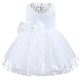 (アイム)iiniim　ベビー　パーティー　フレアワンピース　キッズ用　誕生日　ドレス　フォーマル　ノースリーブ　リボン　シフォン　ワンピース　チュチュ　正式　百日祝い　発表会　プリンセス アイボーリ