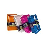 JMD StarPacks 8-Piece Wide Square Classroom Storage Baskets for Pencils Markers Crayons Pens Cards E