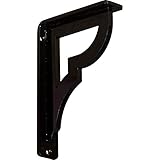 Ekena Millwork BKTM01X05X08SBR 1 2" W x 5 1/2" D x 8" H Bradford Wrought Iron Bracket (Single Center
