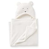 カーターズ　Carter's　ふわもこクマさんフード付きブランケット ホワイト 【並行輸入品】