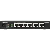 QNAP(キューナップ) 2つの10GBASE-Tポートと4つの2.5GbEポートを備えたアンマネージドスイッチ QSW-2104-2T-R2 プラグアンドプレイ | 4ポート2.5Gbps、2ポート10BASE-T。