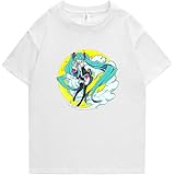 二次元 初音ミク Lovelive! SuperStar 夏のTシャツ Tシャツ半袖 普段着の上着を着替える ゆるい丸首の綿 男女兼用 スポーツウェア ゆったり吸汗速乾で快適な軽いカジュアルかわいい薄手通気 半袖tシャツレディース 人気応援グッズ 応