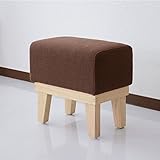 (DORIS) スツール 【プチ クレール ブラウン】 丸みのあるデザイン 天然木フレーム 軽量4kg (KIC)