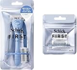 Schick(シック) シックファースト シェービング ホルダー(刃付き+替刃1コ) オーシャンブルー + シェービング替刃(2コ入)