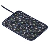 わくわくお食事タイムのベビーランチョンマット・シート　恐竜王者が大集合（スケアー地・ネイビー）　B0601800　日本製