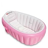 （インタイム)Intime ベビーバス ふかふか　泳べるお風呂　ブルー＆ピンク　新生児~3歳まで