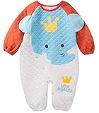 (コ-ランド) Co-land ベビー服 ロンパース 長袖 着ぐるみ アニマル カバーオール 赤ちゃん コスチューム 女の子 男の子 出産祝い C象 90