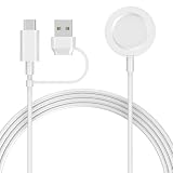 Watch充電器 2in1 USB A+C for アップルウォッチ A-pple Watch用 ワイヤレス充電 磁気 持ち運び便利 軽量 急速 Series10/9/8/7/6/5/4/3/2/1/SE/Ultra 対応