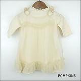 ポプキンズ チュールエプロンドレス&透かし柄ドレスセット オーガニックコットン F:50～70cm ナチュラル