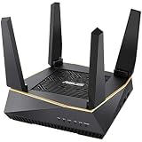 【整備済み品】 ASUS WiFi 無線 ルーター WiFi6 4804+867+400Mbpsトライバンド RT-AX92U(A) ゲーミングルーター メッシュ機能付 3階建 / 4LDK PS5/Nintendo Switch/iPhone/android 対応 エイスース