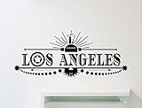 Los Angeles壁デカール米国カリフォルニア州ビニールステッカーホーム保育園ルームインテリアアート装飾Any Kids Girl Boy部屋防水ビニールウォールステッカー( 486 X X )