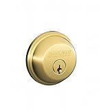 Schlage b60t Single円柱Grade 1デッドボルトwith Taperedラッチ、 B60605T