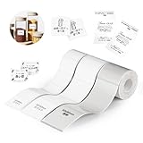 NIIMBOT ラベルシール【3ロール】B1/B1pro/B2/B2pro/B21/B21pro/B31ラベルメーカー対応 純正感熱ロール紙 感熱ラベルプリンター 印刷用紙 強粘着 耐水 宛名印刷 収納 値札 40x30mmホワイト/50x80mm透明/50*50mmホワイト