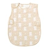 (チャックル) chuckle 6層ガーゼくまちゃんスリーパー ベージュ 50-90cm P9031-90-50