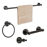 Dynasty Hardware 5000-ORB-4PC Brentwood Series Bathroom Hardware Set, Oil Rubbed Bronze, 4-Piece Set