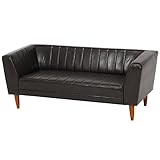 不二貿易 ソファ ビター 2.5人掛け ダークブラウン 34760