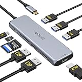 【2*DP+HDMI 4K＠60P三画面出力】MOKiN USB Cドッキングステーションhdmi USB Cハブトリプルディスプレイ対応 DisplayPort, USB Cハブ 100Ｗ PD充電ポート搭載 3*USB-A 1*SD&TFカードスロット, Macbook pro/air/Dell/HP/Lenovo/Surface幅広い互換性