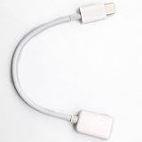 USB 3.1 タイプ C インターフェイス男性女性 OTG アダプター データ ケーブル - ホワイト