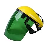 Fenteer 溶接用　作業マスク　保護メガネ　ヘルメット　全5色　快適　耐衝撃　耐高温　PC材質　フルフェイスシールド　 - 緑色