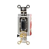 Hubbell HBL1221L Single Pole Toggle, Lock, Industrial Grade, 20 amp, 120/277V [並行輸入品]