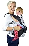 NimNik Baby Sling Carrier Ergonomics Lightweight Hipseat with Lumbar Support, 4 in One Back 2 Front 