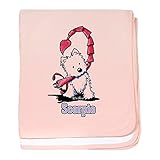 CafePress – Scorpio Westie – スーパーソフトベビー毛布、新生児おくるみ ピンク 06491597386832E