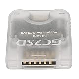 GC2SD マイクロ SD カード アダプター リーダー ゲームキューブ Wii 用 マイクロ ストレージ カード アダプター プロフェッショナル カード リーダー アダプター ゲーム コンソール マイクロ ストレージ カード アダプター プラグ アンド プレイ (黒)