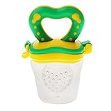 Perfk 全4色　ベビーおしゃぶり　乳首　ベビー摂食用品　食事用品　安全　持ちやすい - 緑