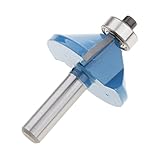 Homyl 硬化鋼　高品質　作業　木工ツール　バイドカッター　エッジルータビット　　8mm　全20サイズ - 45度面取り