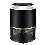 蚊取り器 光源吸引式捕虫器 誘虫灯携帯便利 省エネ Starall 静音 化学薬品不使用LED ライト ランタン 照明両用 USB充電式ホーム オフィス アウトドア用 (ブラック)