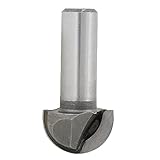 uxcell U溝ビット　コアボックスビット　スチール素材　シルバートーン　2.4cm x 1.8cm x 1.8cm