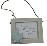 East of India Baby Boy Plaque - Babies are such a lovely way to start people by East of India