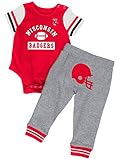 Wisconsin Badgers NCAA幼児" Lil ' Champ "ボディスーツ&パンツ衣装セット
