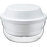 HARIO(ハリオ) ガラスのレンジ蒸し器 満水容量1200ml ホワイト レンジで簡単調理 日本製 おかず クリームスープ 手作り XMK-120-W