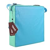 Zicac　座布団　高さが変わるクッション　食事用　3色　取り外し便利　合成レザー+密度の高いスポンジ　子供用シートクッション　様々な椅子に適用です　2歳以上キッズにご利用可能　綺麗 (ブルー表面)