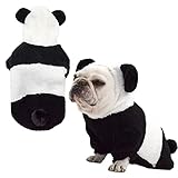 【24HOURS】フレンチブルドッグ 服 フレブル 犬 ドッグウェア 秋 冬 暖かい パンダ もこもこ フリース生地 暖かい 白 黒