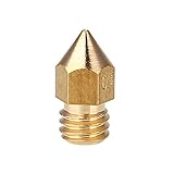 Tiptiper 3Dプリンターヘッド、3Dプリンター真鍮ノズルプリントヘッドインジェクタープリンター用品耐久性