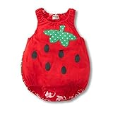エルフ ベビー(Fairy Baby)楽しい夏のベビーイチゴ着ぐるみ カバーオールロンパース 90cm