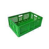 折りたたみコンテナ 緑 10個セット 【安全興業】