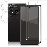 AQUOS R10 ガラスフィルム + AQUOS R10 カメラフィルム【旭硝子日本製】aquos r10 フィルム 指紋認証対応 硬度9H 耐衝撃 スクラッチ防止 自動吸着 露出オーバー防止 気泡ゼロ 指紋防止 aquos r10 用の 保護フィルム「2+2枚入」