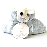 (ベアフットドリームス)Barefoot dreams/CozyChic Dream Buddie  ブランケット 530 (aqua lce white)