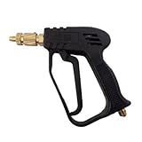 高圧 洗浄ガン 汎用 ショートノズル ( ジェット噴射 ＆ 扇型霧 ワンタッチ 切り 替え )