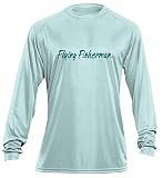 Flying Fisherman tl1408sm Tribal Permitロゴ長袖パフォーマンスTシャツ L