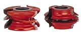 Freud UP091 Cove And Bead Exterior Door Rail And Stile Shaper Cutter Set, 1-1/4 Bore [並行輸入品]