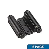 Rok Hardware Double Action Steel Spring Hinge, Black SUPER VALUE 2-PACK (2 Hinges) [並行輸入品]
